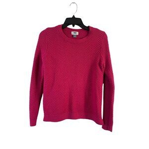 Old Navy Women's Fuchsia Ribbed Sweater